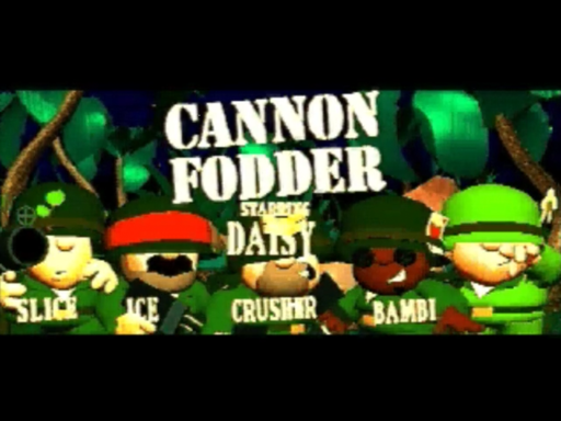 Cannon Fodder title screen for 3DO